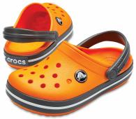 Crocband Clog Kids Blazing Orange / Slate Grey