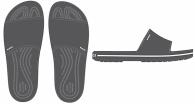 Crocband™ III Slide Slate Grey / White