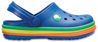 Kids Crocband™ Rainbow Band Clog Blue Jean