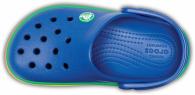 Kids Crocband™ Rainbow Band Clog Blue Jean