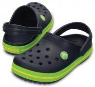 Crocband Clog Kids Navy / Volt Green