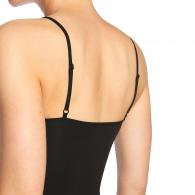 BAMBOO BASIC Spaghetti Tops VERA 2-pack Black