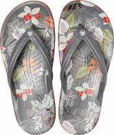 Crocband Botanical Print Flip Slate Grey / White