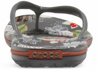 Crocband Botanical Print Flip Slate Grey / White
