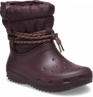 Crocs Classic Neo Puff Luxe Boot W Dark Cherry