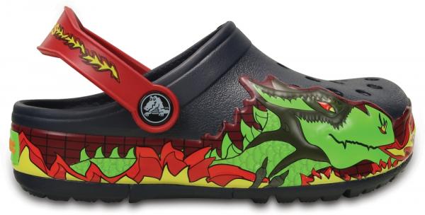 Kids CrocsLights Fire Dragon Clog Wellbie