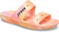 Crocs classic marbled sandal 207701 Papaya/Multi