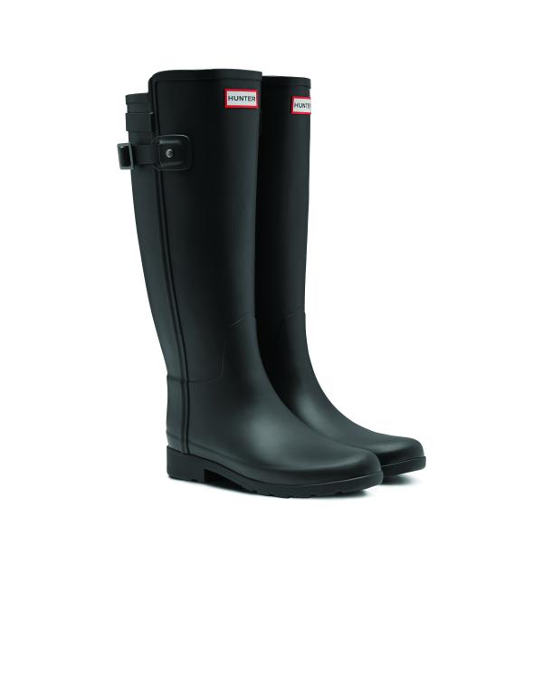 Womens Refined Slim Fit Back Strap Wellington Boots