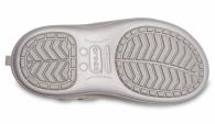 Girls Crocband Lodge Point Metallic Winter Boot  Silver Metallic