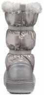 Girls Crocband Lodge Point Metallic Winter Boot  Silver Metallic