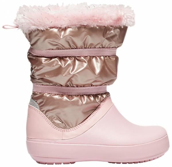 Girls Crocband Lodge Point Metallic Winter Boot 