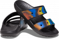 Crocs Classic Spray Dye Sandal Black/Multi