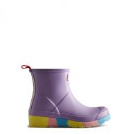 HUNTER W PLAY SHORT STRIPE SOLE WELLINGTON BOOTS lavender mist