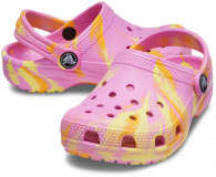 Crocs Classic Marbled Kids Clog T 206838 Taffy Pink/Multi