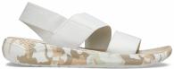 Crocs Literide Printed Camo Stretch Sandal almost white