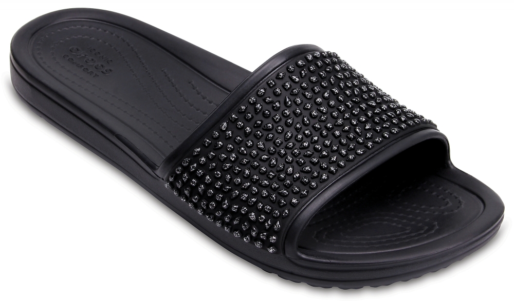 women's crocs sloane embellished slides