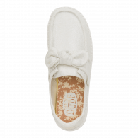 Wendy Bow Shimmer Metallic Silver