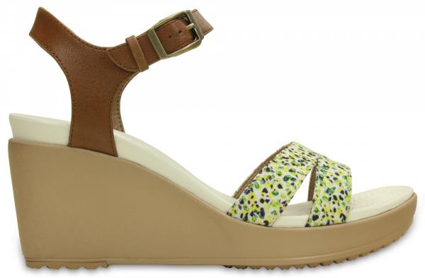 Leigh II Ankle Strap Graphic Wedge