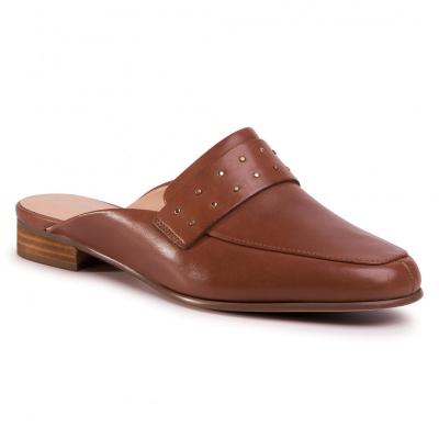 CLARKS Pure Mule Tan Leather