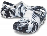 Kids Classic Marbled Clog Black / White