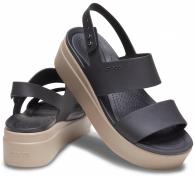 Women’s Crocs Brooklyn Low Wedge Black / Mushroom