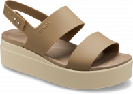 Women’s Crocs Brooklyn Low Wedge Khaki/Bone