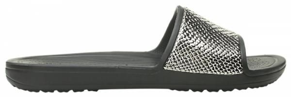 Crocs sloane metallic discount slide