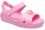  Crocs Classic Cross Strap Sandal Pink Lemonade