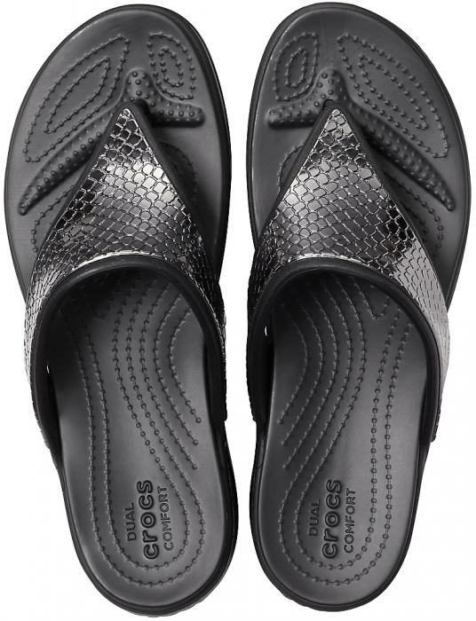 crocs wedge flip