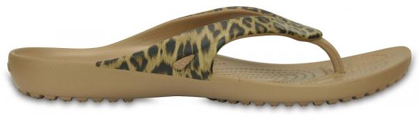 Crocs kadee ii hotsell leopard print flip
