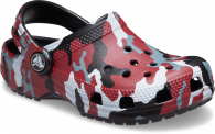 CROCS CLASSIC CAMO KIDS CLOG 207594 Black / Red