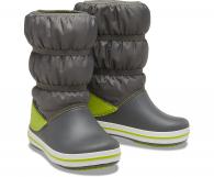 Kids Crocband™ Winter Boot Slate Grey / Lime Punch