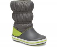 Kids Crocband™ Winter Boot Slate Grey / Lime Punch