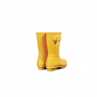 Womens Original Short Gloss Wellington Boots YELLOW