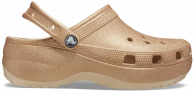 CROCS CLASSIC PLATFORM GLITTER CLOG W Shitake