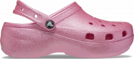CROCS CLASSIC PLATFORM GLITTER CLOG W Pink Tweed
