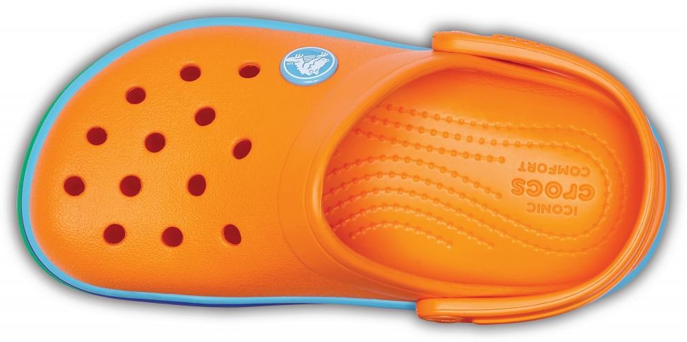 Crocs cb rainbow band clog discount