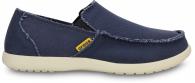 Crocs SANTA CRUZ Mens Loafers Navy / Stucco