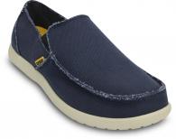 Crocs SANTA CRUZ Mens Loafers Navy / Stucco
