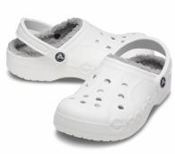 Crocs Baya Lined Clog White/light grey