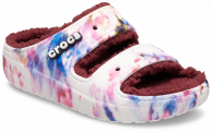 Crocs Classic Cozzy Tie Dye Sandal Garnet/Multi