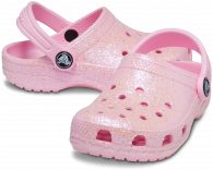 CROCS CLASSIC GLITTER KIDS CLOG T 206992 Flamingo