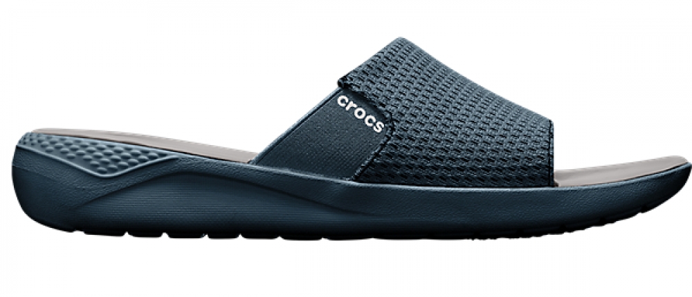 crocs men's literide mesh slide sandal
