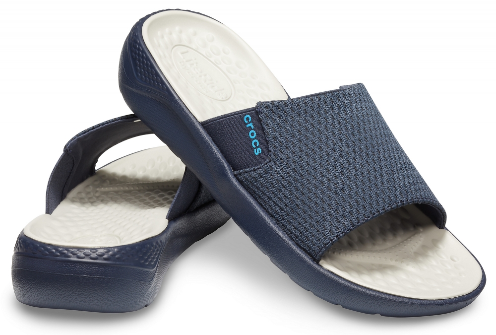 crocs men's literide mesh slide sandal
