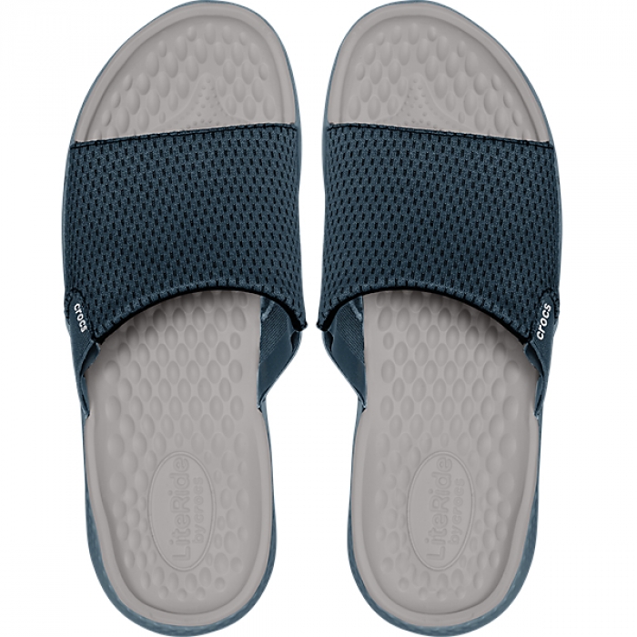 crocs men's literide mesh slide sandal