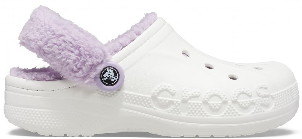 Fur crocs 2025 lavender
