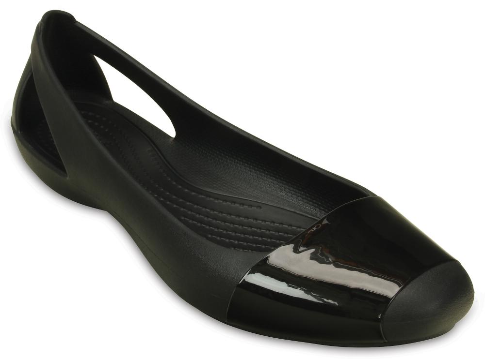 crocs sienna shiny flat