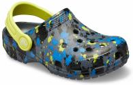 Crocs Classic Printed Clog Kids charcoal/citrus