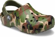 Crocs Classic Printed Clog Kids army green/multi