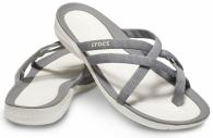 Crocs Swiftwater Webbing Flip Woman Smoke / Oyster